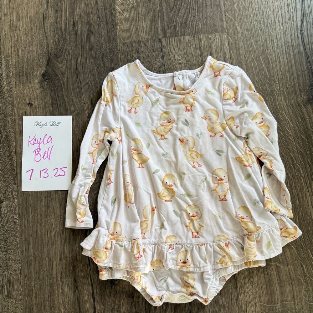 Posh Peanut Twirl Onesie Dress